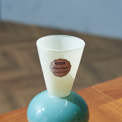 MINI VASE TWO TONE / Beige×Green