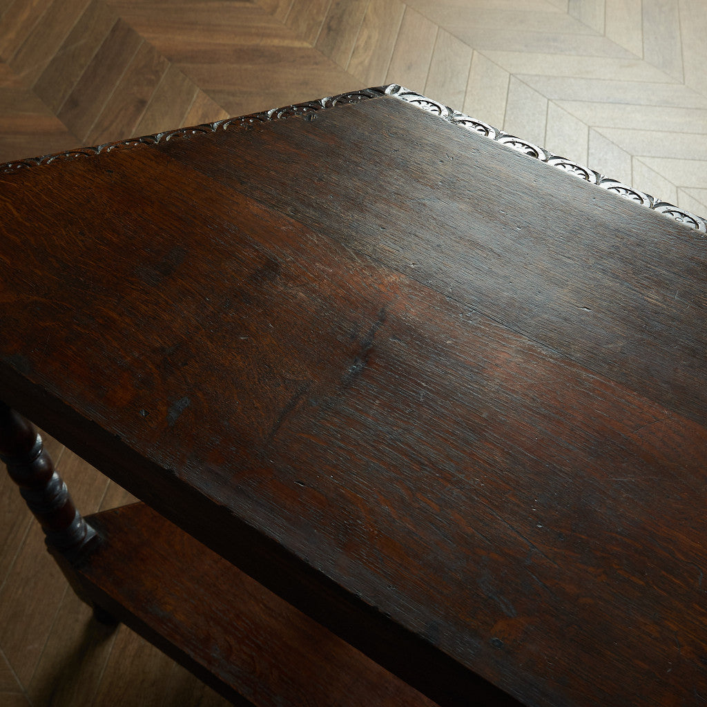 British classic oak side table #80476