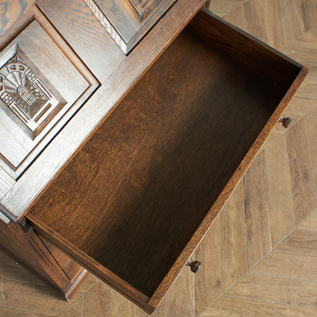 Webber Furniture 英国アンティーク ビューローブックケース
