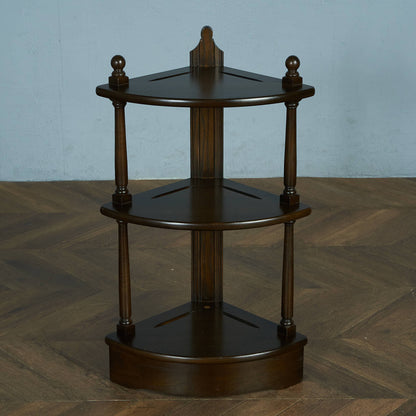 ERCOL Old Colonial Corner Shelf (1103) / Gold Metal Label #83709