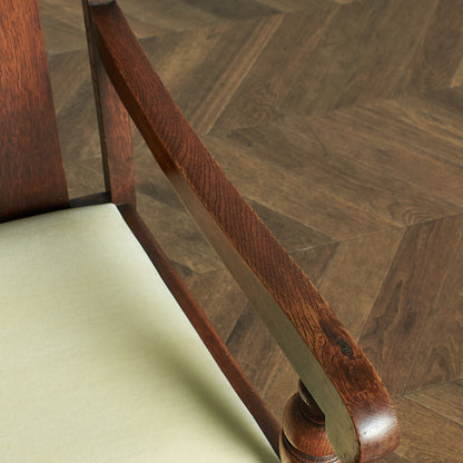 [67205] British classic armchair / seat reupholstered