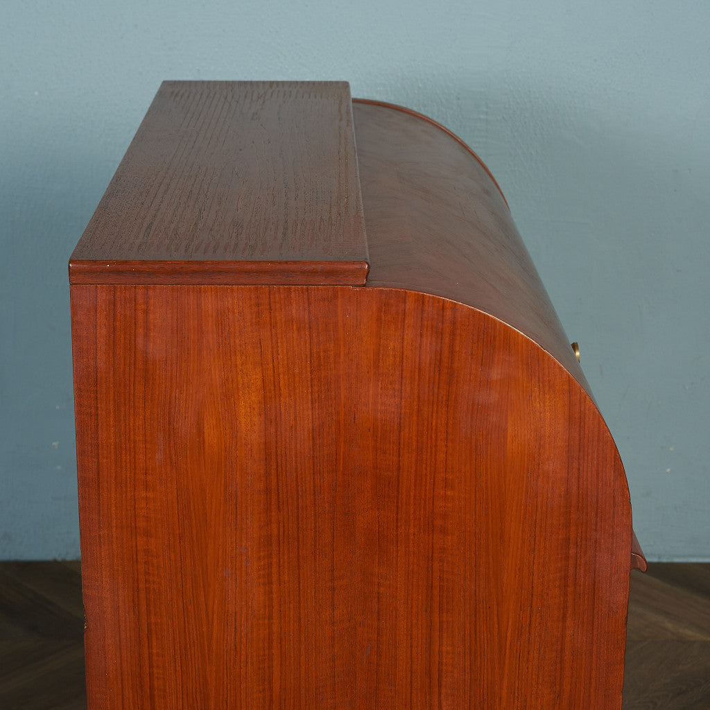 Markaryds Mobelindustri Vintage Roll Top Writing Bureau #80380