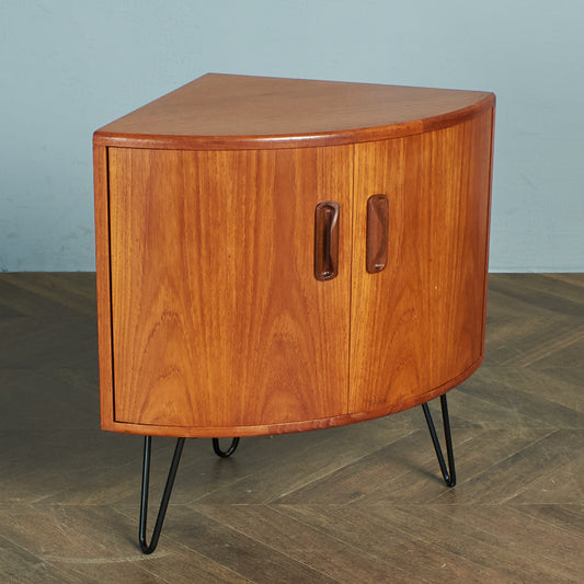 G-PLAN Fresco Corner Cabinet / Custom Iron Legs #77323