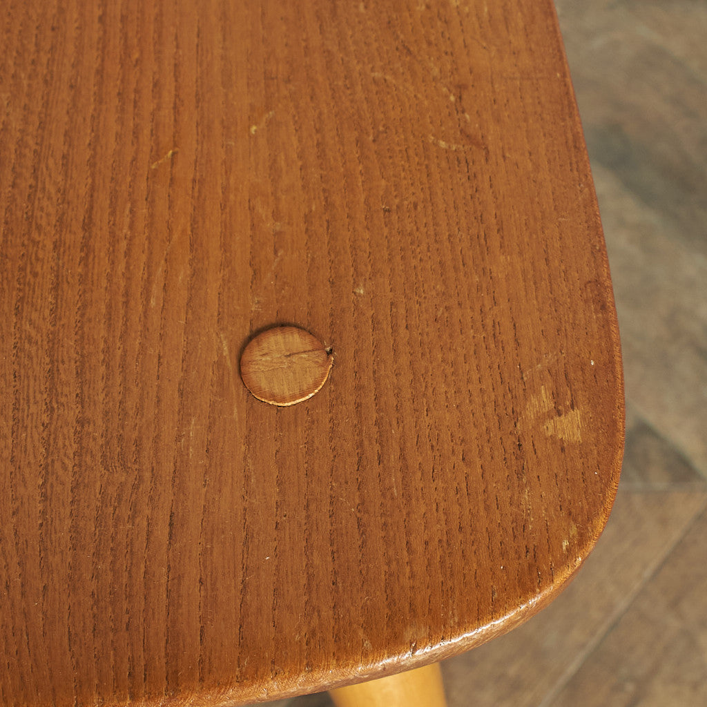 ERCOL Vintage 4-Spoke Hoop Back Chair / Round Gold Label #78669