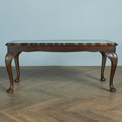 British classic glass top center table #78230