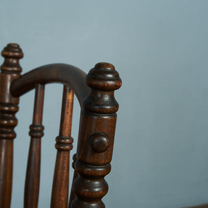 Antique British rattan side chair #81788
