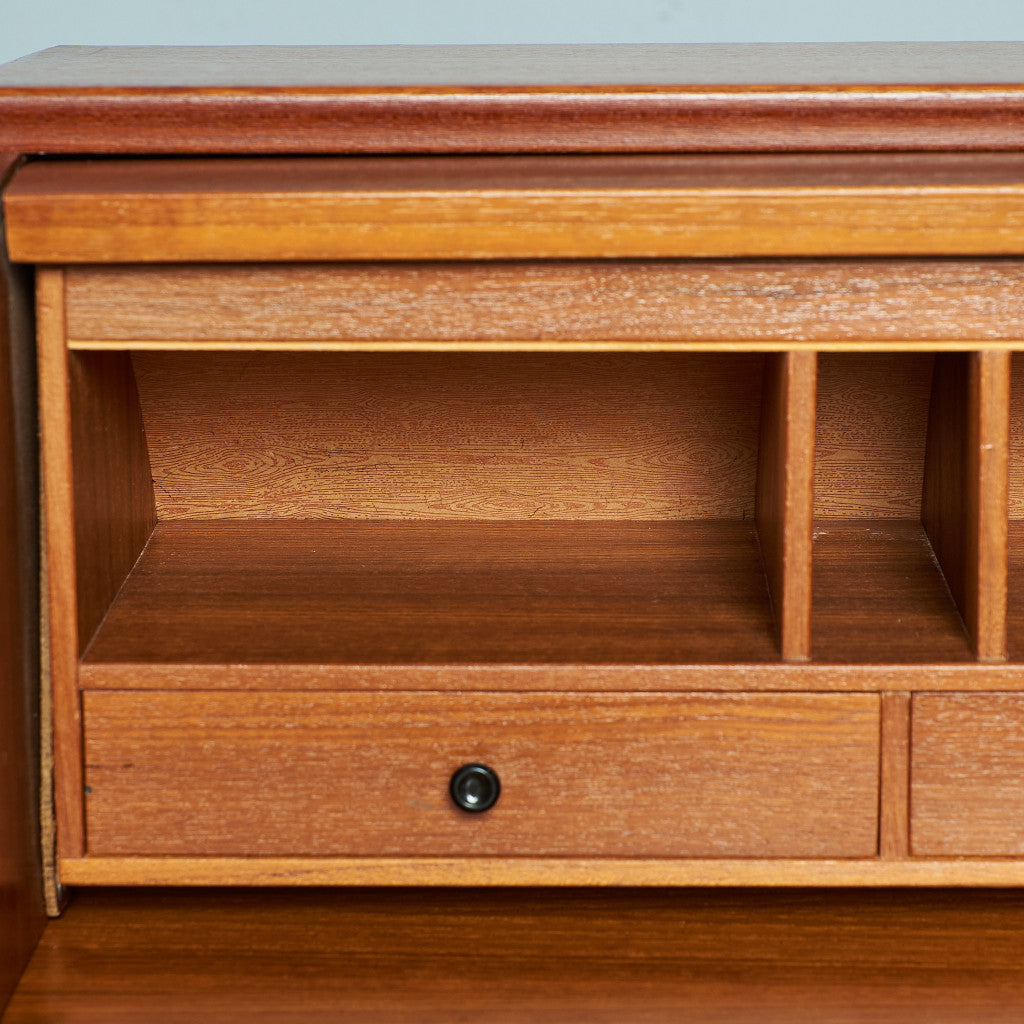 Markaryds Mobelindustri Vintage Roll Top Writing Bureau #79401