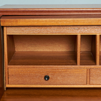 Markaryds Mobelindustri Vintage Roll Top Writing Bureau #79401