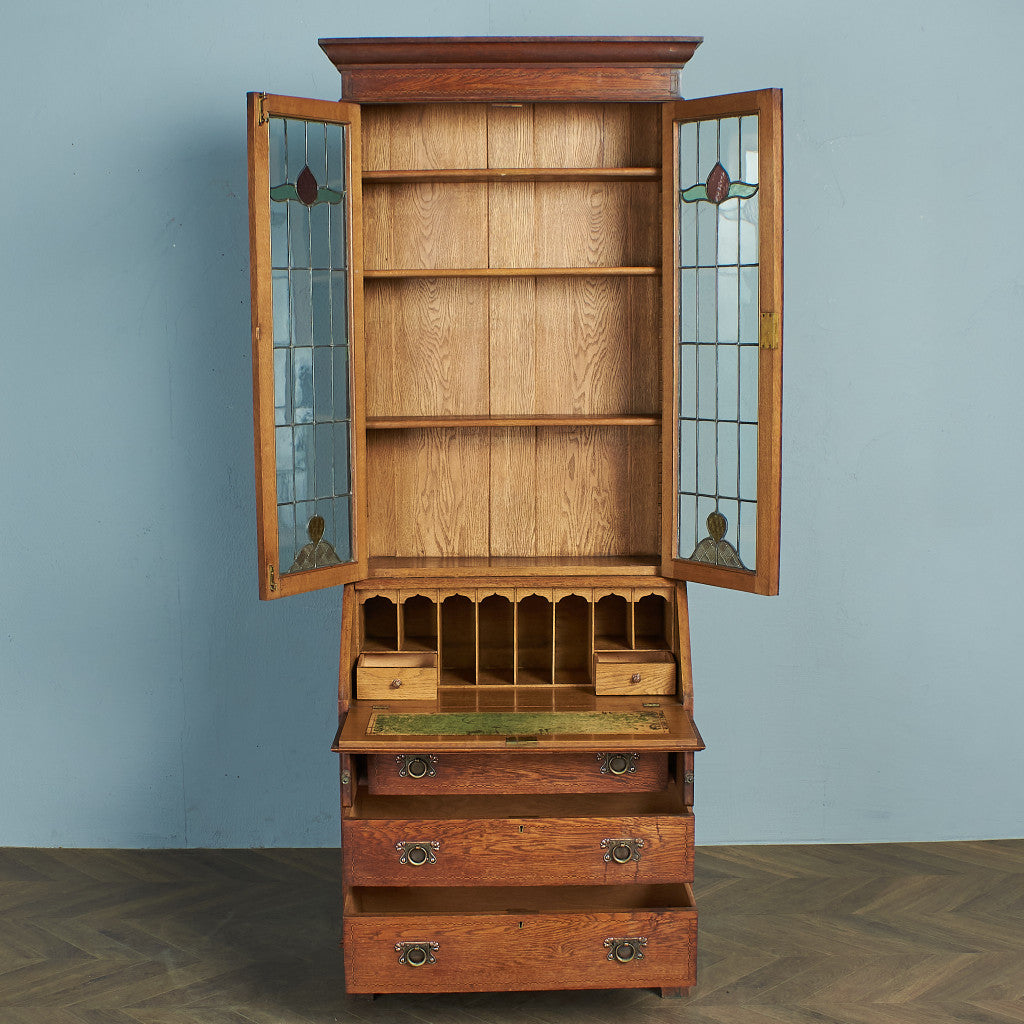 British Antique Bureau Bookcase #78934