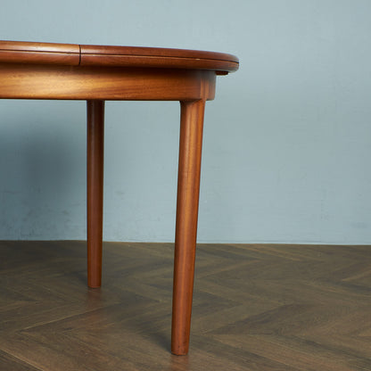 British vintage extension round dining table #79607