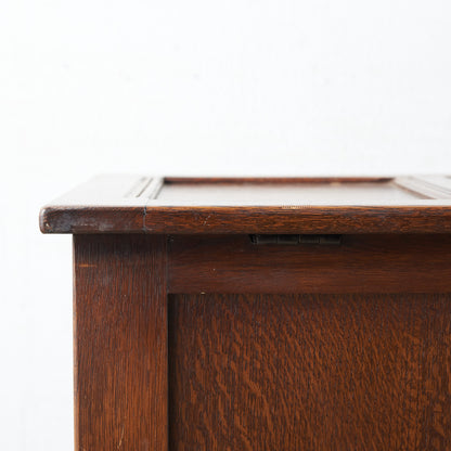 [67252] British classic oak blanket box