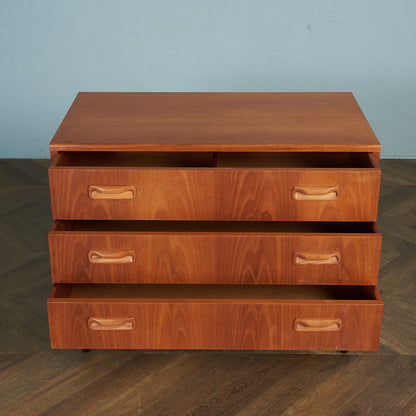 G-PLAN Fresco 3-tier chest/custom iron hairpin legs #80361