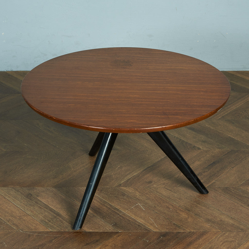 G-PLAN Tola&amp;black round coffee table #80398