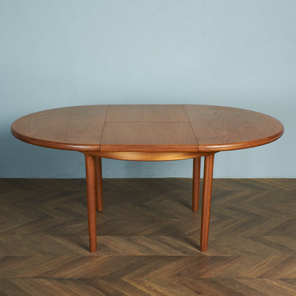 British vintage extension round dining table #79607
