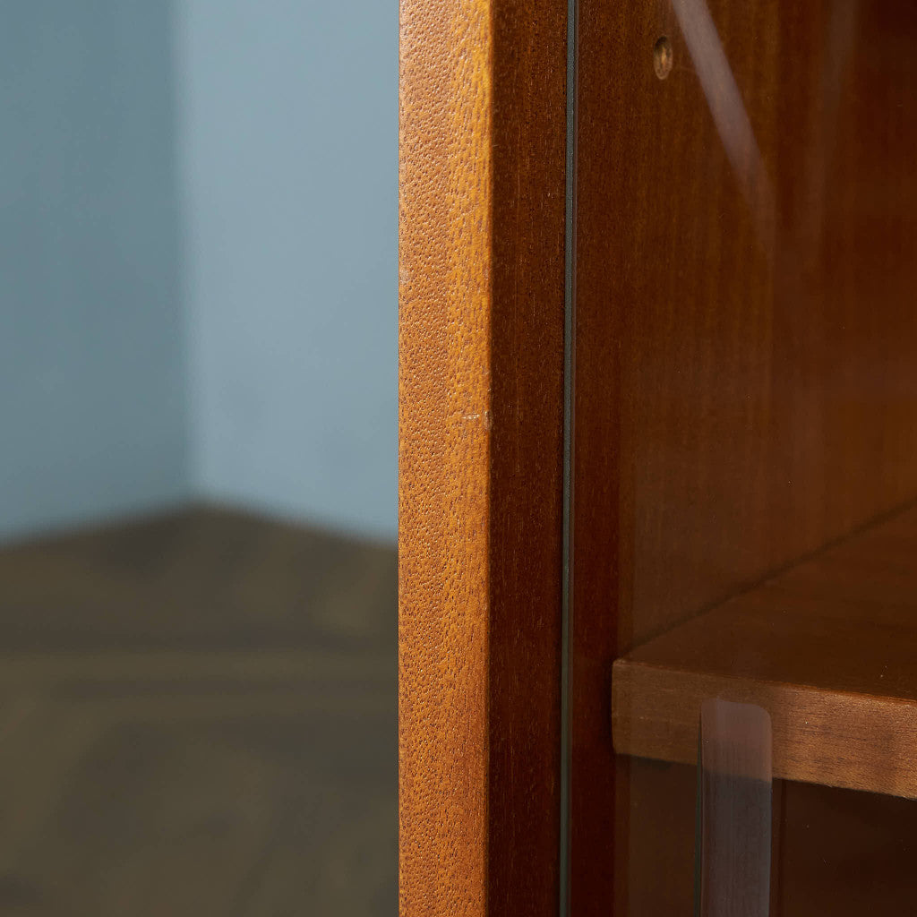 British vintage glass cabinet/bookshelf #83641