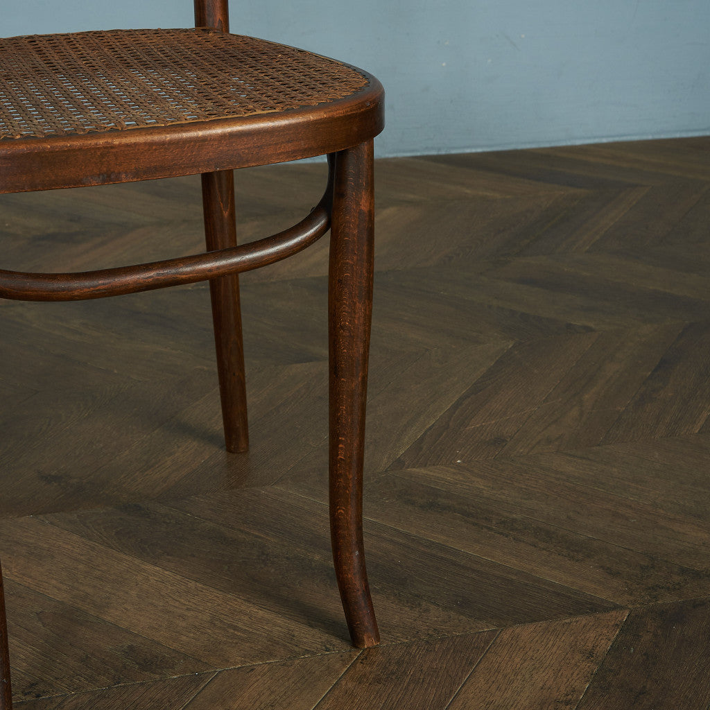 Antique British rattan side chair #81788