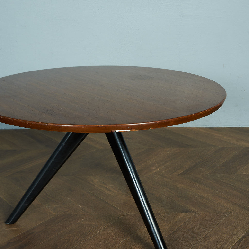 G-PLAN Tola&amp;black round coffee table #80398