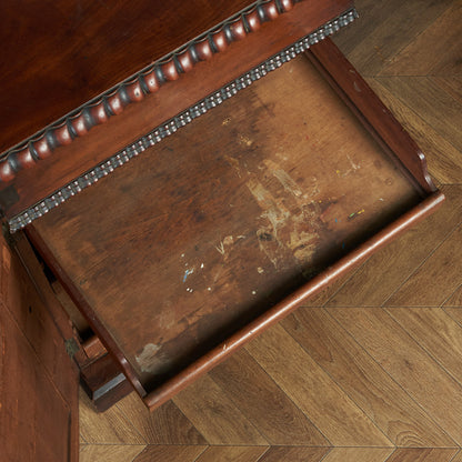 British classic walnut double-sided desk #81816