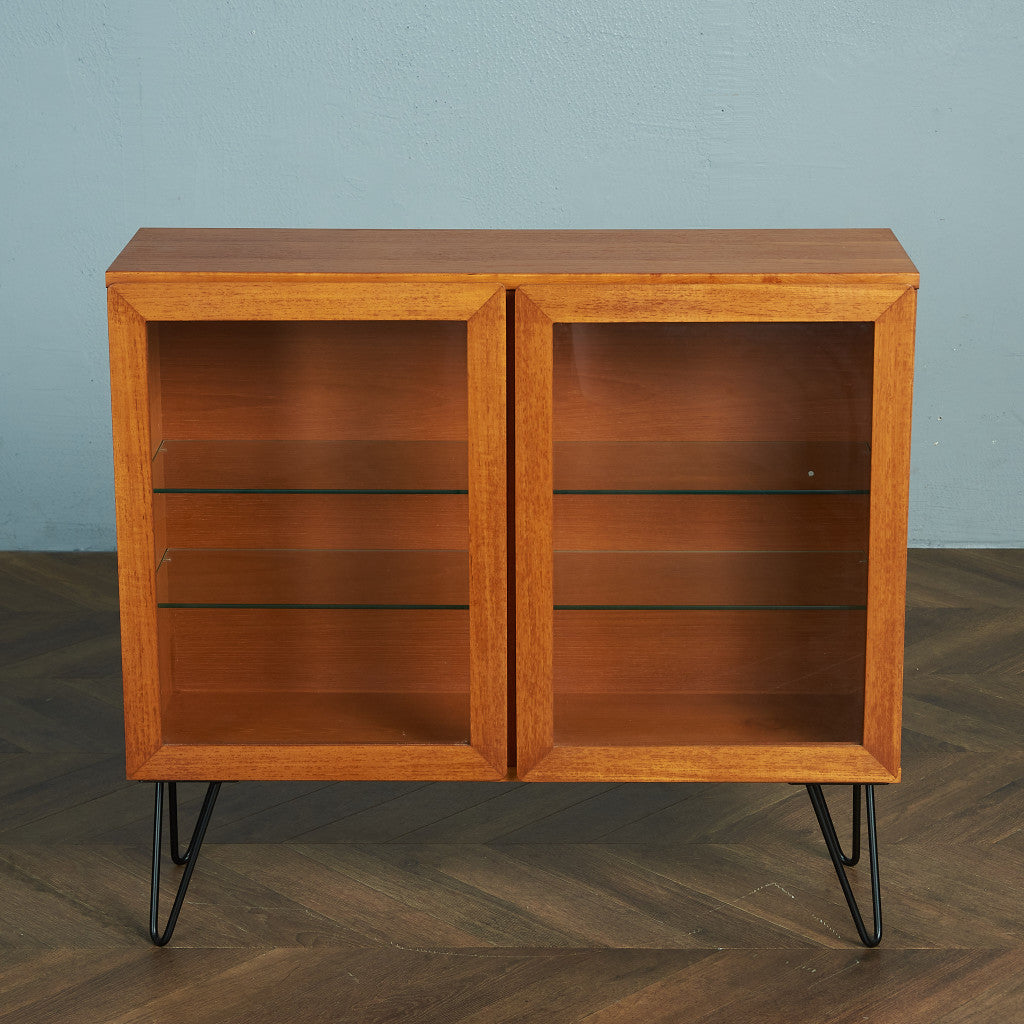 BEAVER&amp;TAPLEY Vintage Bookcase / Custom Iron Hairpin Legs #80443