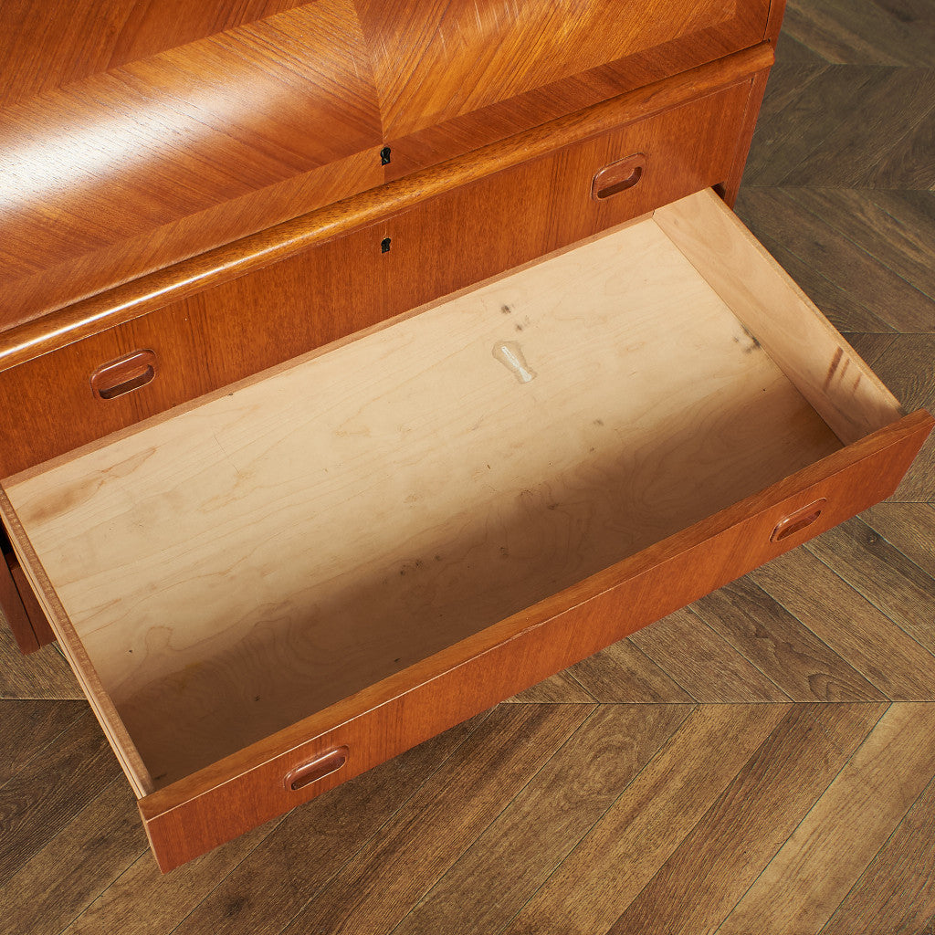 Markaryds Mobelindustri Vintage Roll Top Writing Bureau #79401