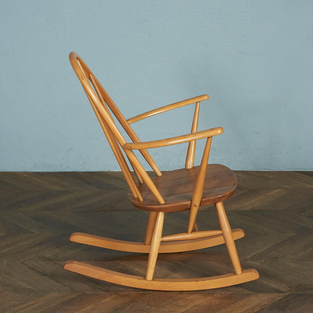 ERCOL Vintage Quaker Rocking Chair / Blue Label #74417