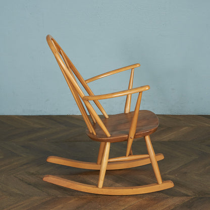 ERCOL Vintage Quaker Rocking Chair / Blue Label #74417