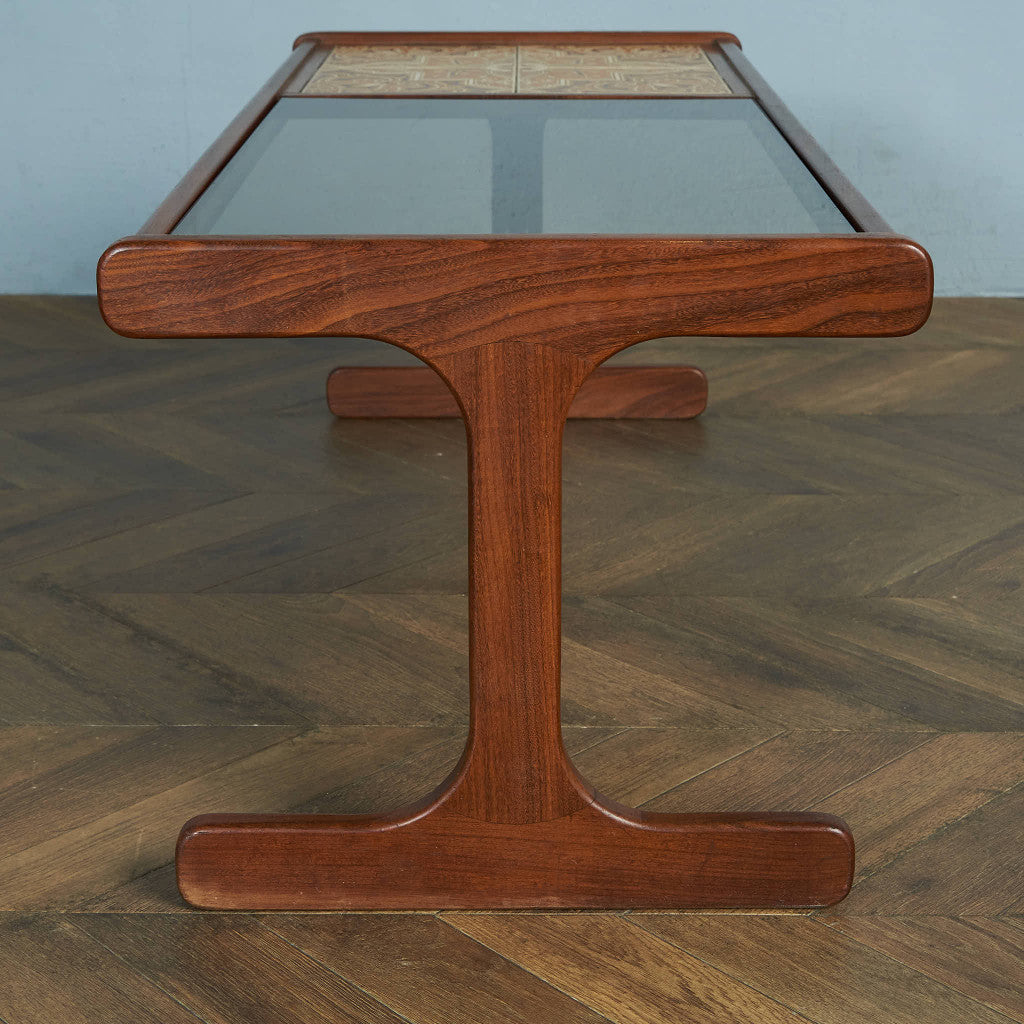 G-PLAN Vintage Tile &amp; Glass Top Coffee Table / Center Table #83684