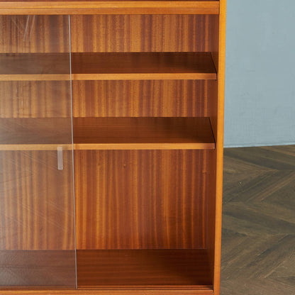 British vintage glass cabinet/bookshelf #83641