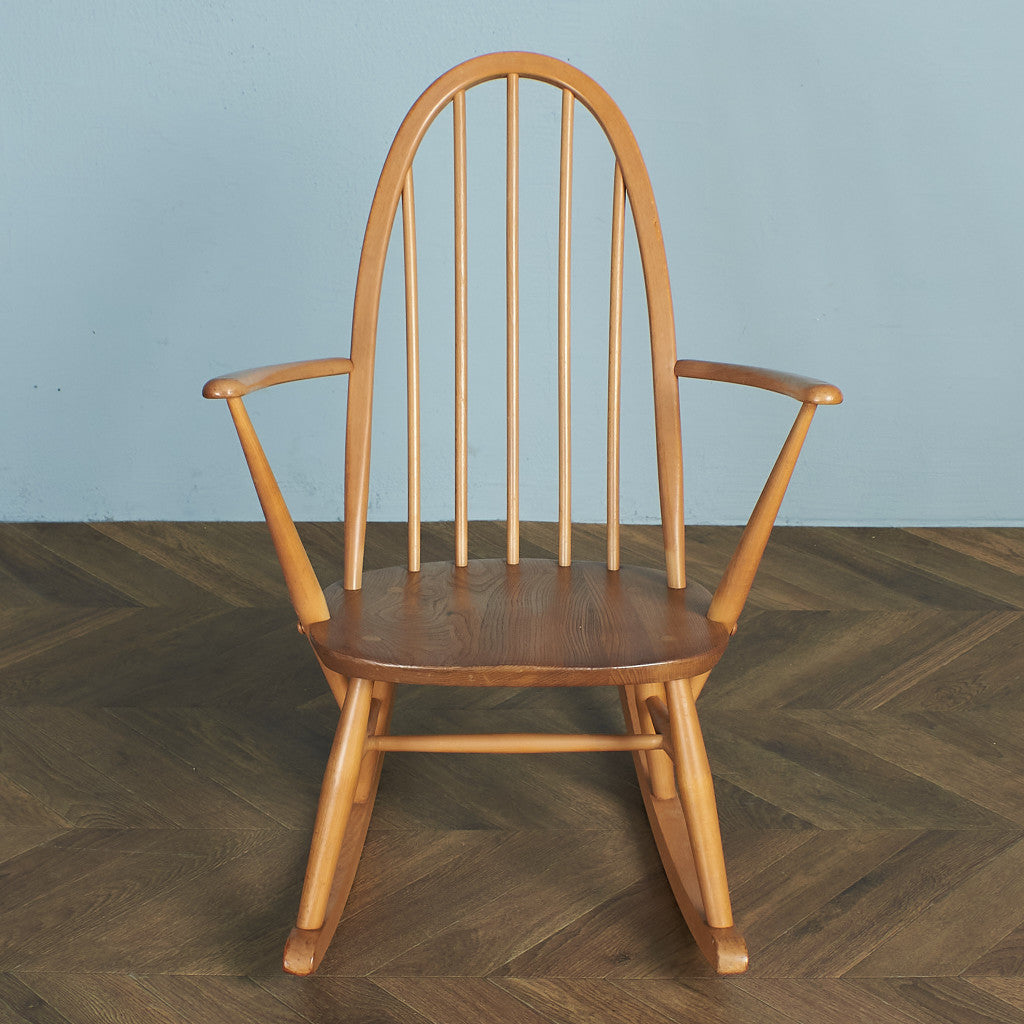 [67476][アーコール ERCOL]ヴィンテージ クエーカーロッキングチェア / ブルーラベル