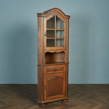 British Classic Oak Corner Cabinet #81946