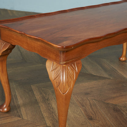 British classic walnut center table #79417