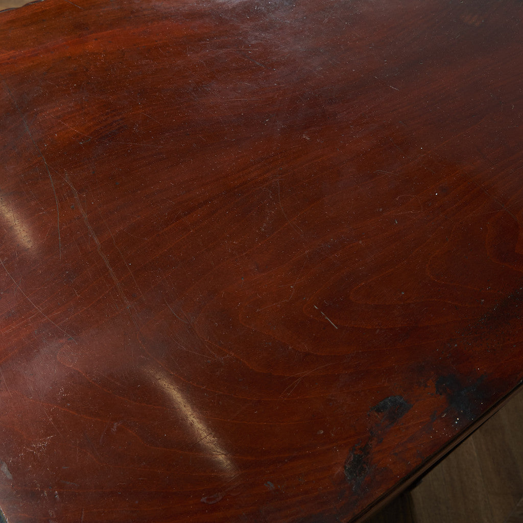 British classic walnut double-sided desk #81816