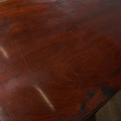British classic walnut double-sided desk #81816