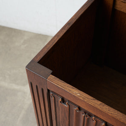 [67252] British classic oak blanket box