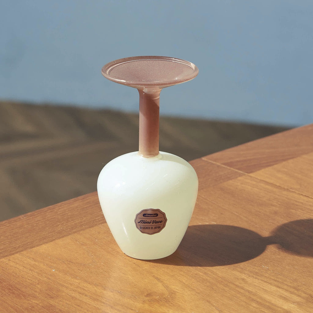 MINI VASE TWO TONE / Brown×Beige
