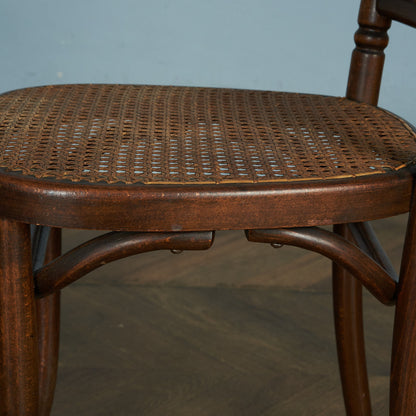 Antique British rattan side chair #81788