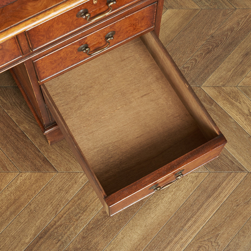 British classic walnut double-sided desk #81874