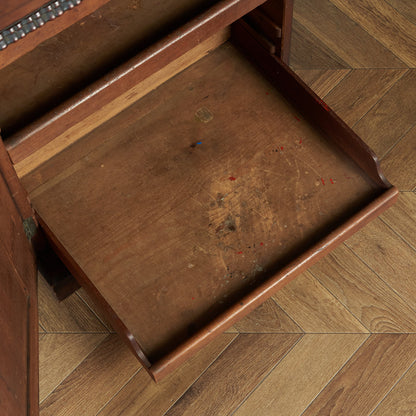 British classic walnut double-sided desk #81816