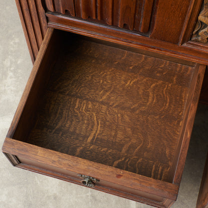 [67252] British classic oak blanket box