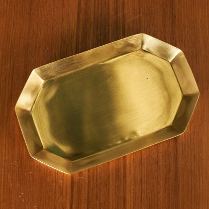 BRASS PLATE 長八角形