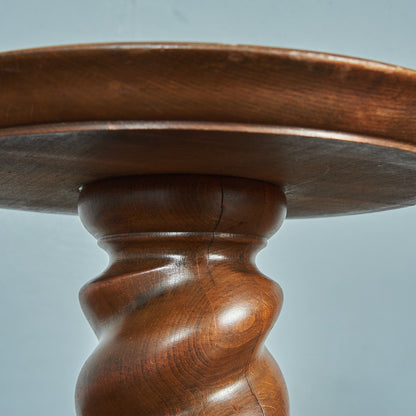 British Classic Burly Twist Leg Side Table #81725