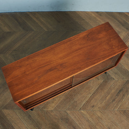 英国ヴィンテージ ブックシェルフ / カスタム アイアンヘアピンレッグ