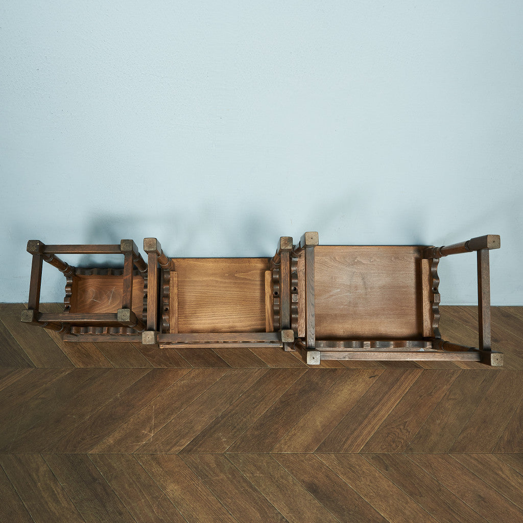 British Classic Oak Nesting Table #79600