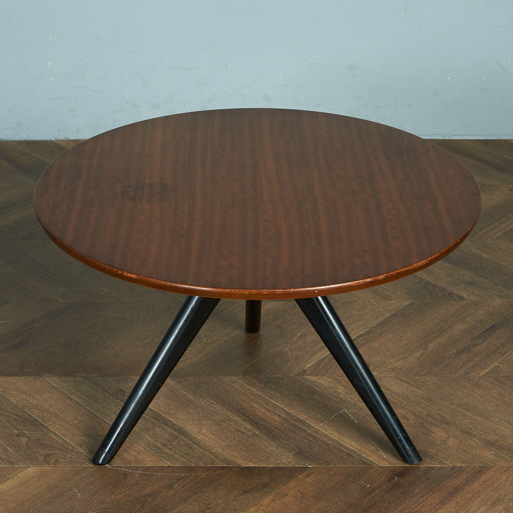 G-PLAN Tola&amp;black round coffee table #80398