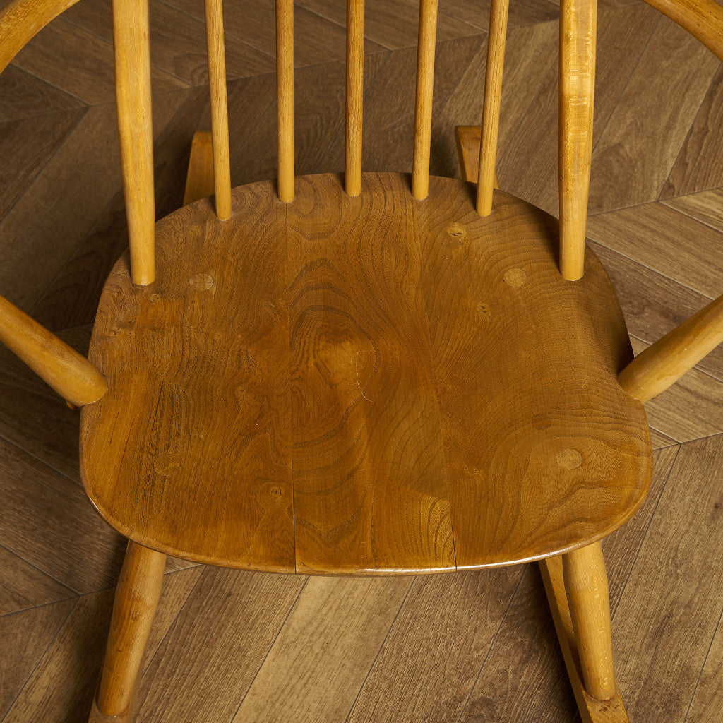 ヴィンテージ クエーカー ロッキングチェア ブルーラベル
