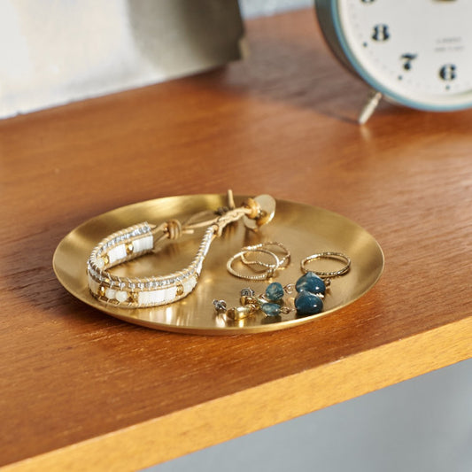 BRASS PLATE ROUND / M