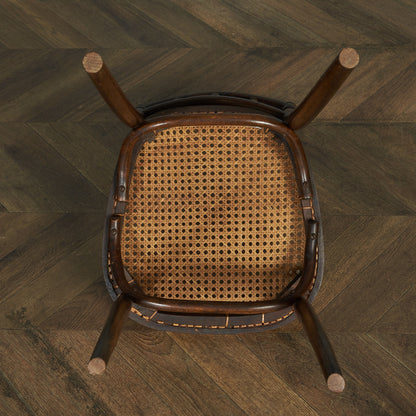 Antique British rattan side chair #81788