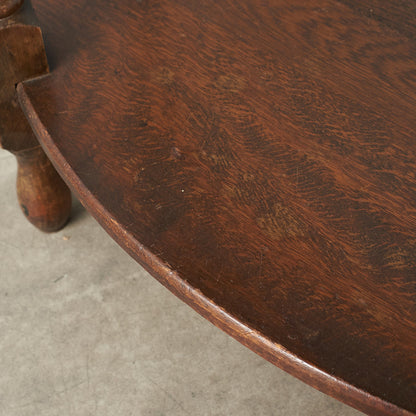 [67606] British Classic Half Moon Table
