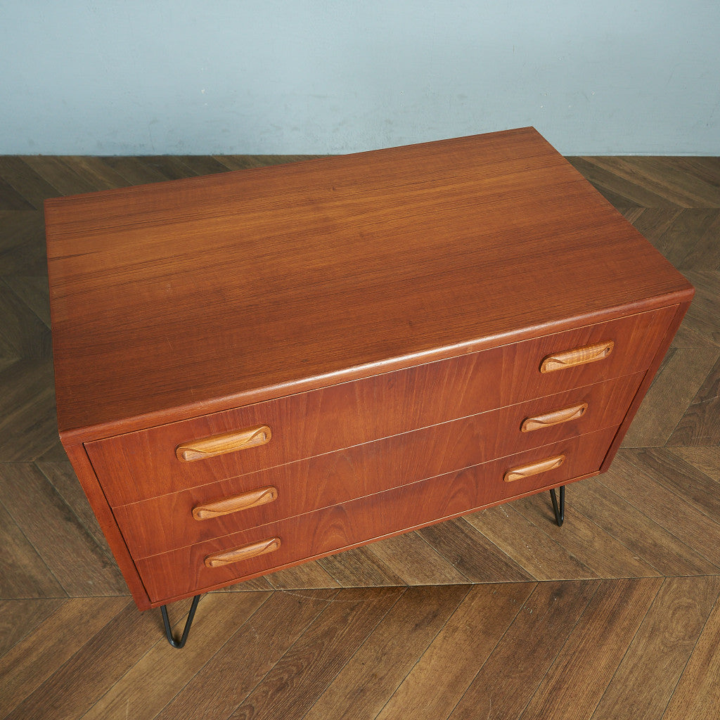 G-PLAN Fresco 3-Drawer Chest/Custom Iron Legs #80357