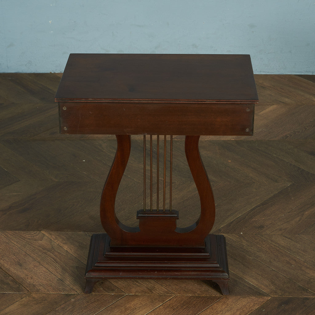 British Classic Harp Motif Side Table #81678